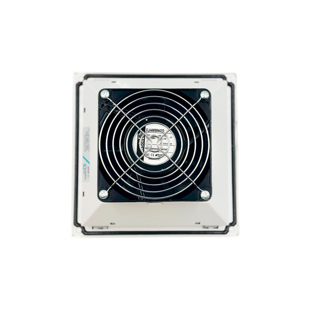 Ventilador C/ Rejilla Y Filtro Para  Tablero 119M3/H 204 X 204Mm Ral7035