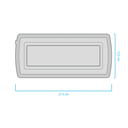 LUZ DE EMERGENCIA IP 65 PARA APLICAR O EMBUTIR, AC100-240V, 400LM, BATERIA 3.7V 2400mAh, 4-6HS, BCO FRIO 7000K