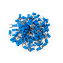 TERMINAL HORQUILLA AISLADOØ 1/4" 14-16AWG AZUL 100UND