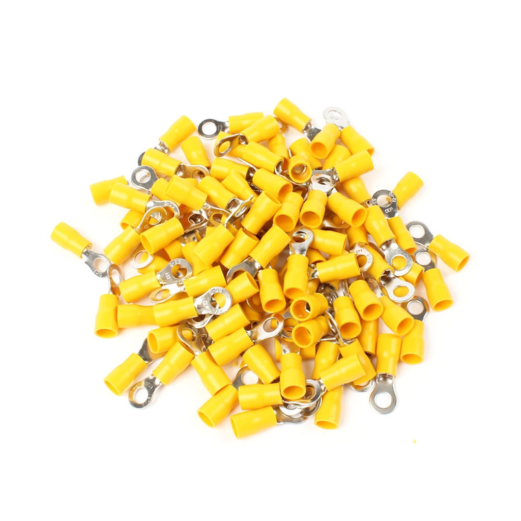 TERMINAL OJAL AISLADO Ø 5/32" 10-12AWG AMARILLO 100UND