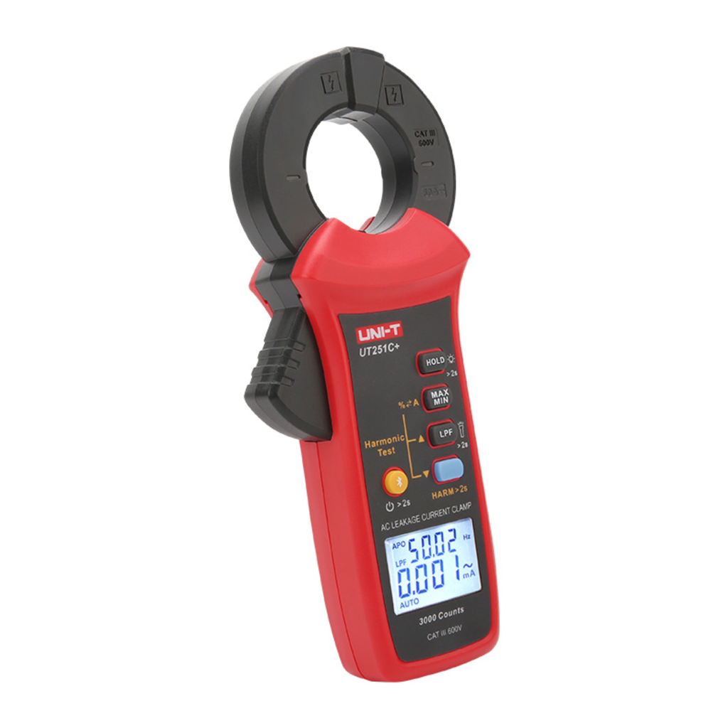 PINZA AMPERIMETRICA D/ CORRIENTE D/ FUGA D/  ALTA SENSIBILIDAD C/BT C/ FUNCION DE MEDICION