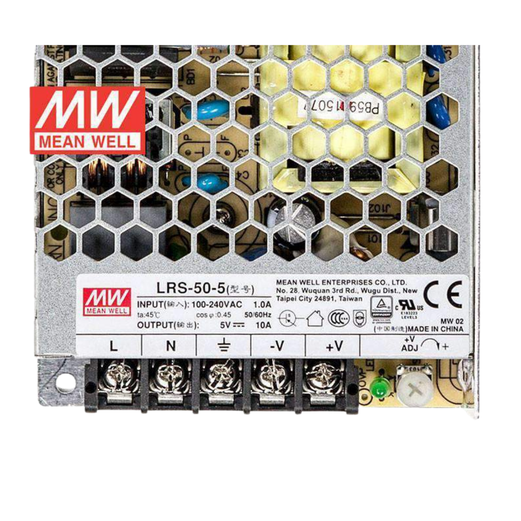 Fuente Conmutada Enclosed 50W 5VDC 10A In 85-264VAC
