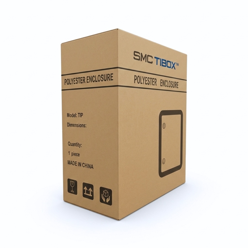 Tablero Poliester Fibra De Vidro Para Adosar 400X400X200 mm C/Pb IP65 Ral7035