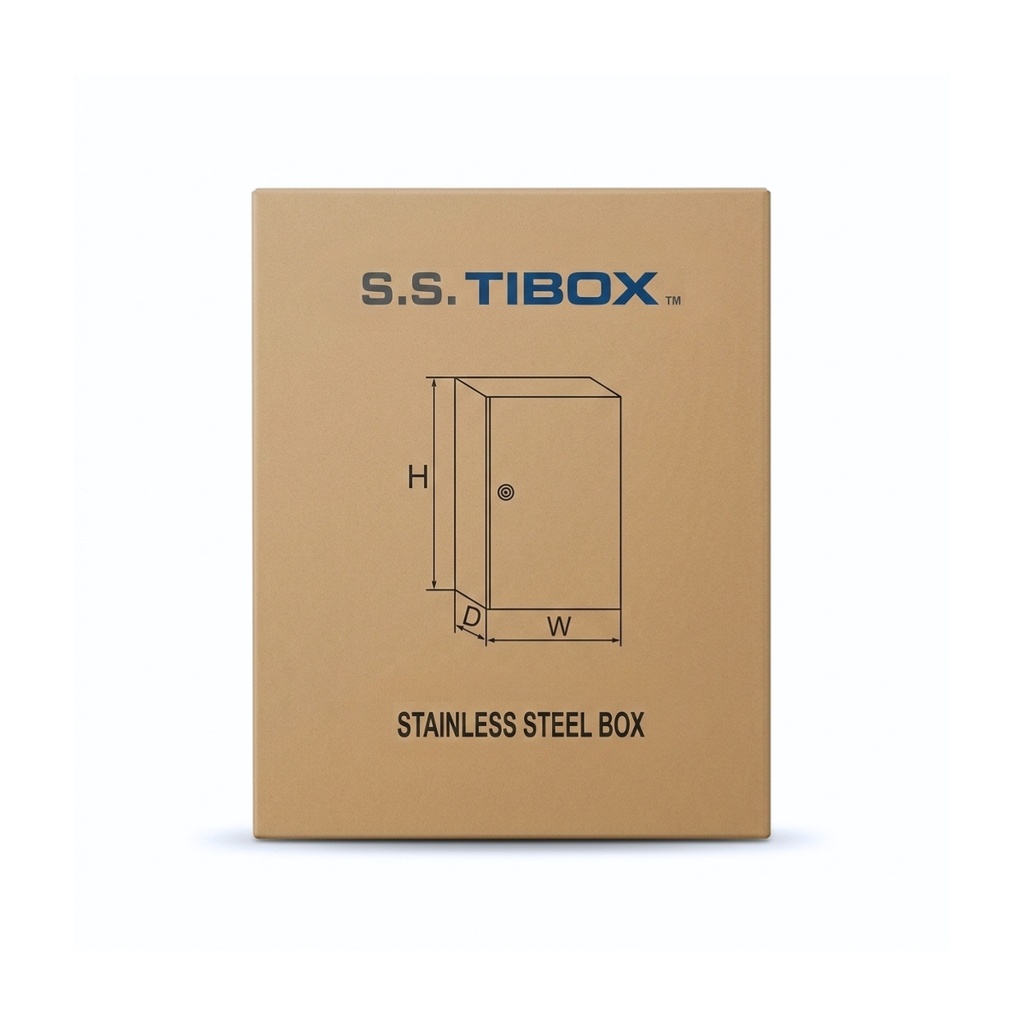 Tablero De acero inoxidable Para Adosar De 800X600X300 Mm C/Pb IP66