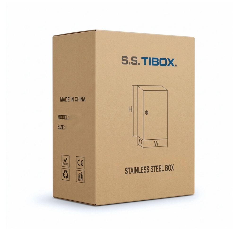 Tablero De acero inoxidable Para Adosar De 1000X800X300 Mm C/Pb IP66