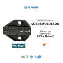 Prensa Terminal Inalámbrico + 2 Bat. Li-ion 18V 2Ah + 1 Cargador + 4 Matrices + 1 Maleta