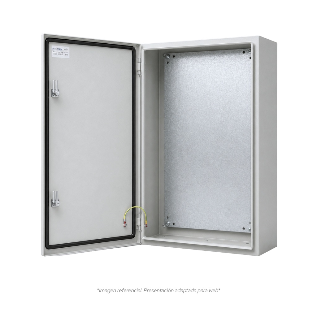 Tablero Metalico Para Adosar De 600X500X250 Mm C/Pb IP66 Ral7035