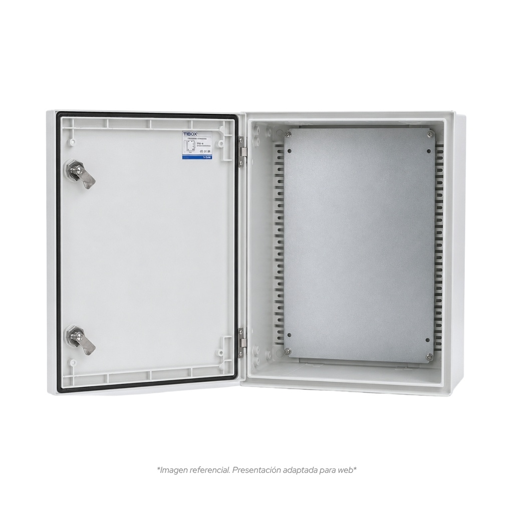Tablero Poliester Fibra De Vidro Para Adosar 800X600X300 Mm C/Pb Ip65 Ral7035