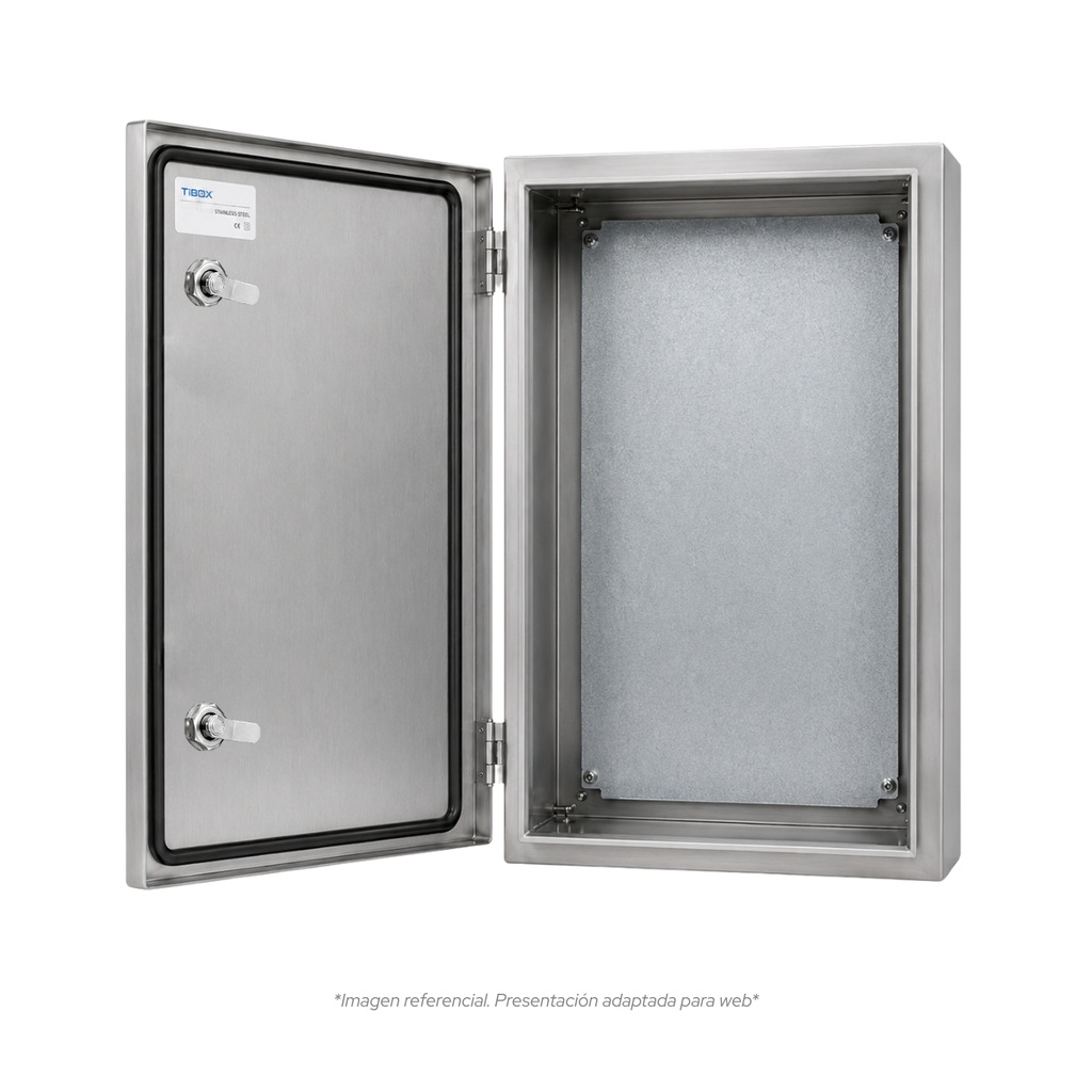 Tablero De acero inoxidable Para Adosar De 1000X800X300 Mm C/Pb IP66