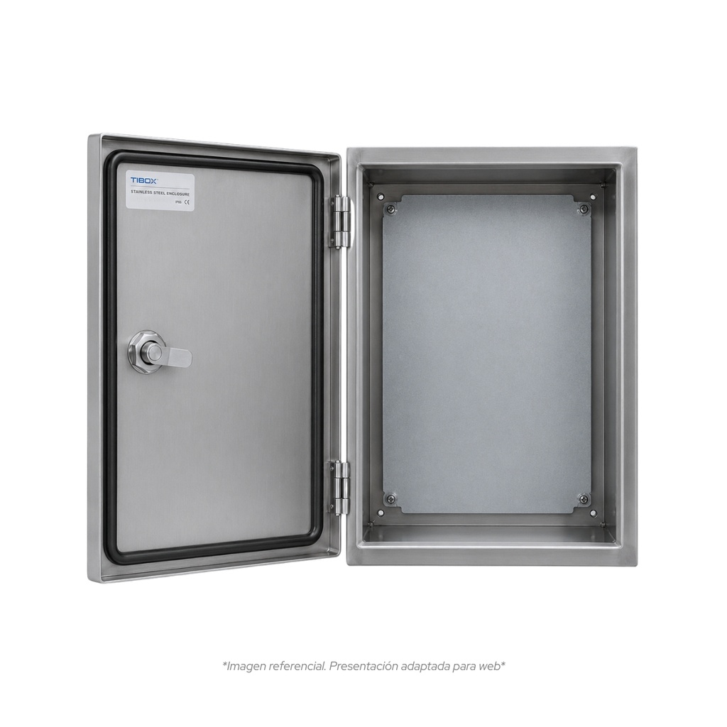 Tablero De acero inoxidable Para Adosar De 400X300X200 Mm C/Pb IP66