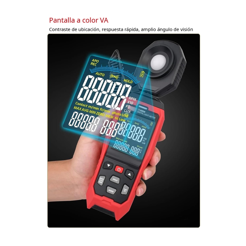 Medidor De Luz Digital Mod. Nar632A
