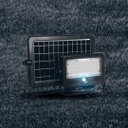 Reflector Led Solar Portátil C/Puerto Usb C/Sensor De Movimiento 10W Ip65 Luz Cálida 3000K