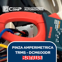 Amperímetro de pinza TRMS, 600A AC/DC,