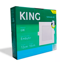 PANEL FLAT CUADRADO KING 6W AC100-240V FRIO 6500K