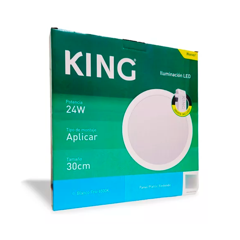 PANEL PLAFON CIRCULAR KING 24W AC100-240V FRIO 6500K