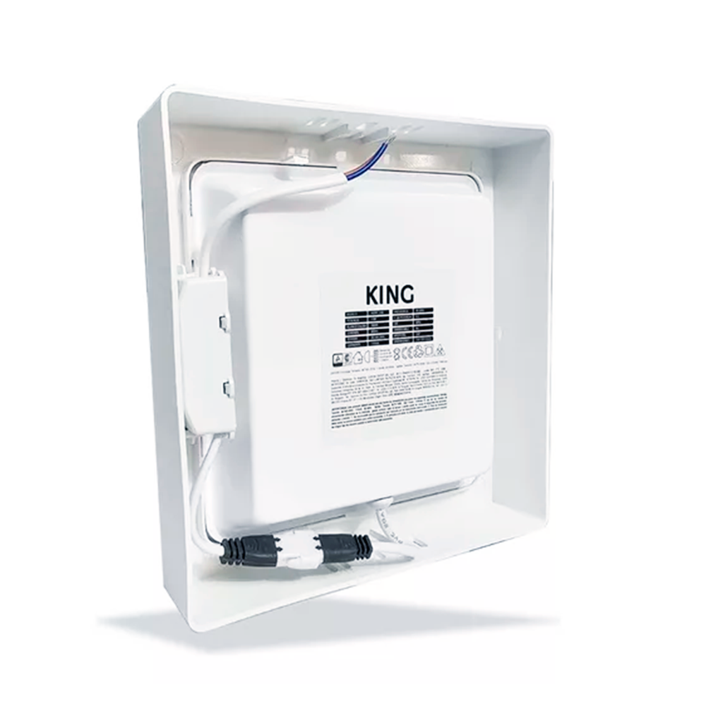 PANEL PLAFON CUADRADO KING 18W AC100-240V CALIDO 3000K