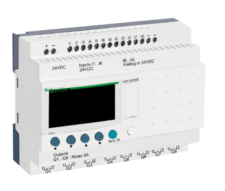 Rele Inteligente 20E/S 24Vdc C/Reloj Zelio Logic 