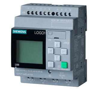 Logo! 24Rce Modulo Logico,Con Display 24Vdc/Vac / Relay., 8Di (4Ai)/4Do; Relay V. 8.3