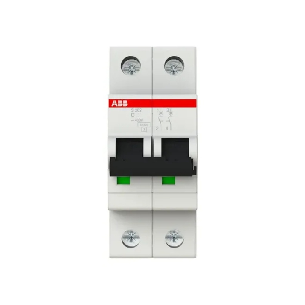 Int. Aut. Termomagnetico P/Riel 2P 25A 230Vac 20 Ka Curva C