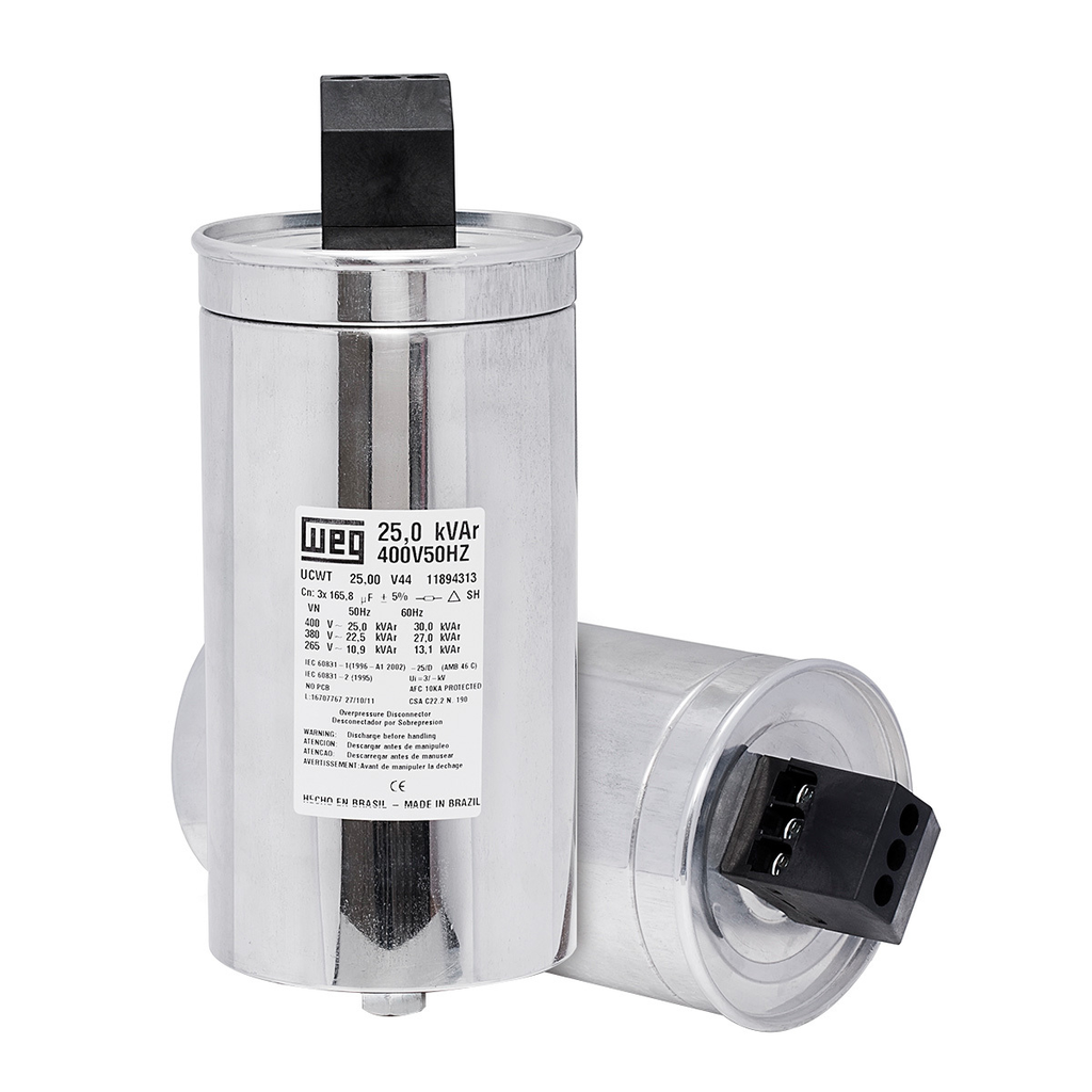 CONDENSADOR TRIFASICO HEAVY DUTY 17.5KVAR/440VAC 60HZ MEDIDAS 100mmX230mm