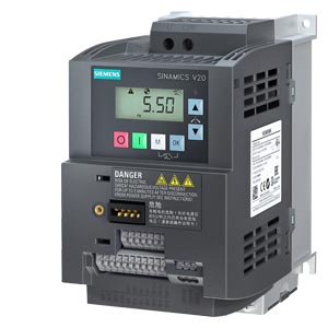 Vdf Sinamics V20 In Monofasica 200-240 V Ac  1,1 Kw 0  E/S: 4 Di, 2 Do, 2 Ai, 1 Ao Uss/Modbus Rtu Bop Incorporado Ip20/Ul 