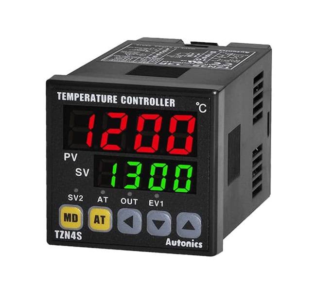 Controlador de temperatura PID dual 4 dígitos con Alarma, Salida Control 4-20 ACC, 48x48mm