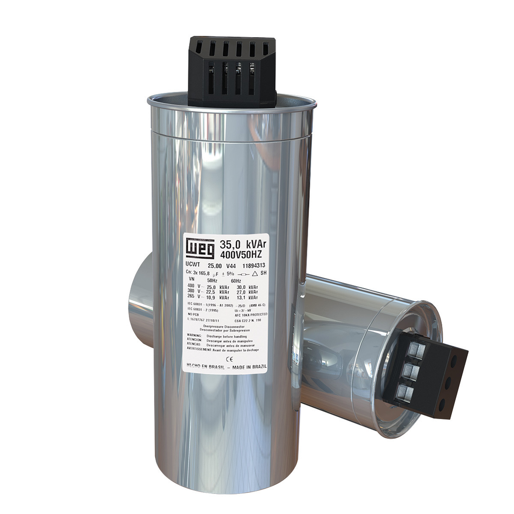 CONDENSADOR TRIFASICO HEAVY DUTY 24KVAR/230VAC 60HZ MEDIDAS 116mmX290mm