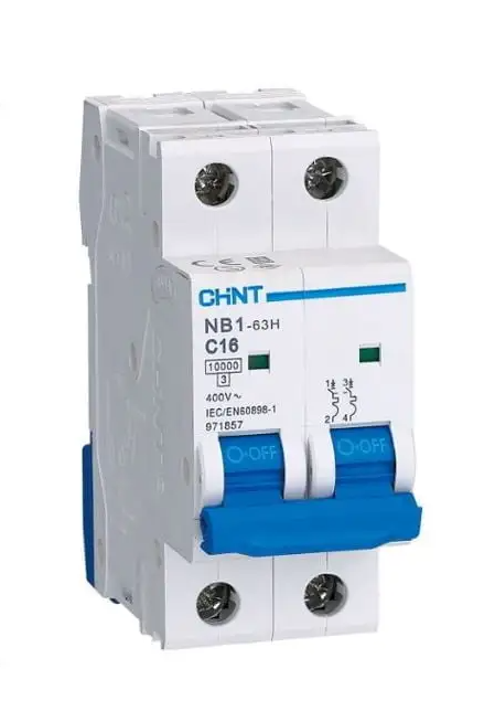 Int. Aut. Termomagnetico Para Riel 2P 16A 10Ka Norma Iec60947