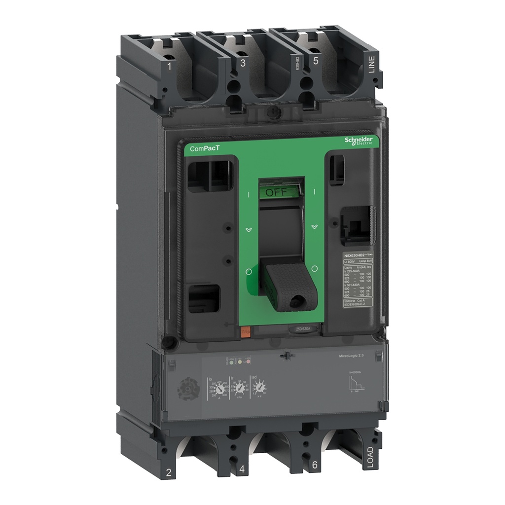 Interruptor Automático Caja Moldeada 3P Reg.  160-400 Amp 85/220V 50/380V 42/440V kA NSX400N