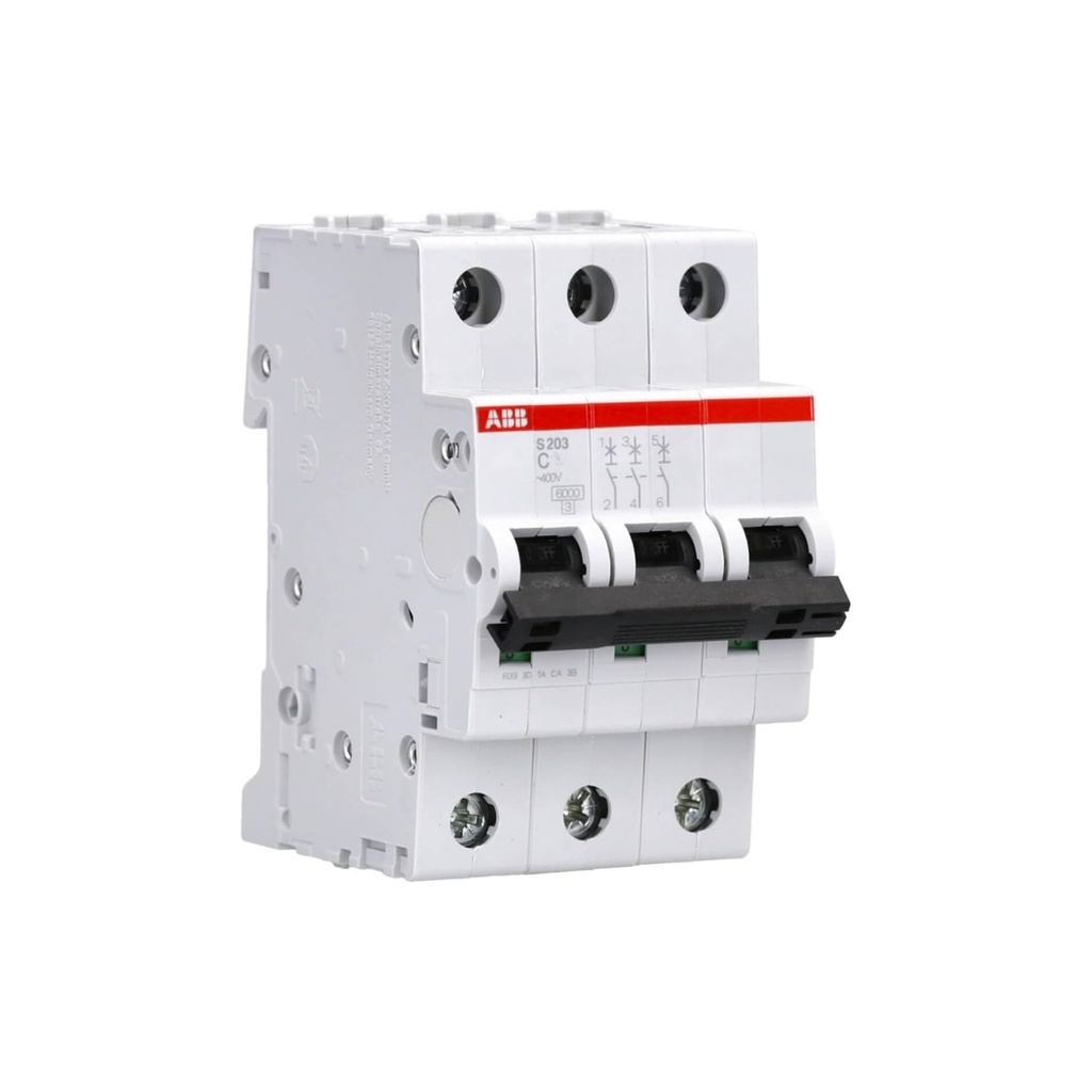 Int. Aut. Termomagnetico P/Riel 3P 25A 230Vac 20 Ka Curva C