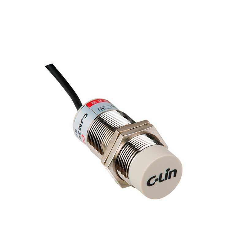 Sensor de proximidad capacitivo, cuerpo M18, 8mm de sensado, 24 Vdc, 3 hilos, PNP N.C., 2m cable