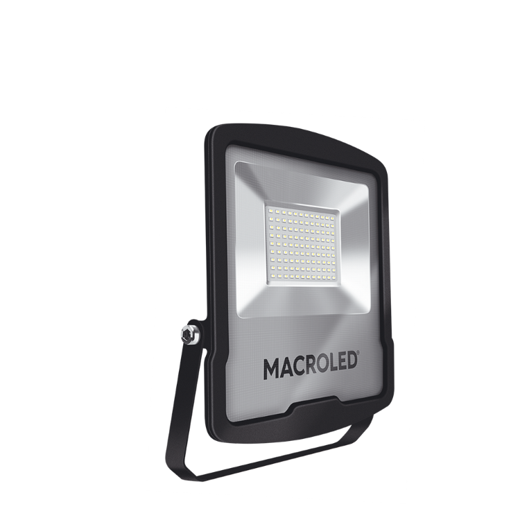 Reflector Led Pro Negro 100W Ip65 100-240Vac Luz Fría 6500K