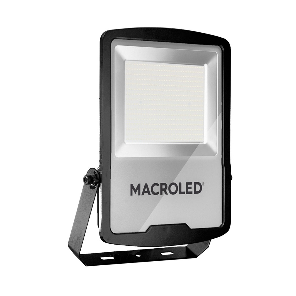 REFLECTOR LED NEGRO PRO 400W 100-240VAC LUZ CÁLIDA  3000K IK08 IP65