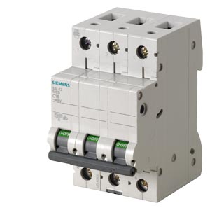 Int. Aut. Termomagnetico Para Riel 3P 6A 230Vac 20Ka Curva C
