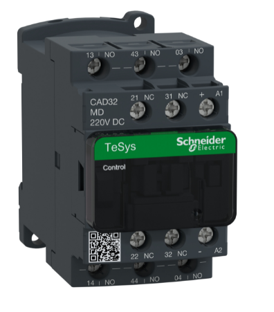 Contactor Auxiliar 3Na+2Nc 220Vdc 10A Tesys