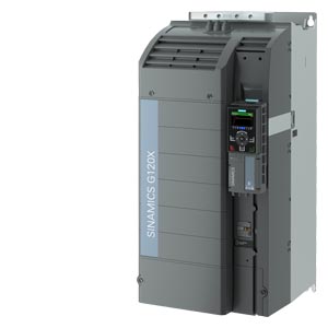 SINAMICS G120X 75 kW al 110% 60 s, 100% 240 s 380-480 V 3F AC + 10/-20% 47-63 Hz Tamaño: FSF Grado de protección IP20/UL Con PANEL OPERADOR INTELIGENTE, PROFINET-PN, Ethernet IP