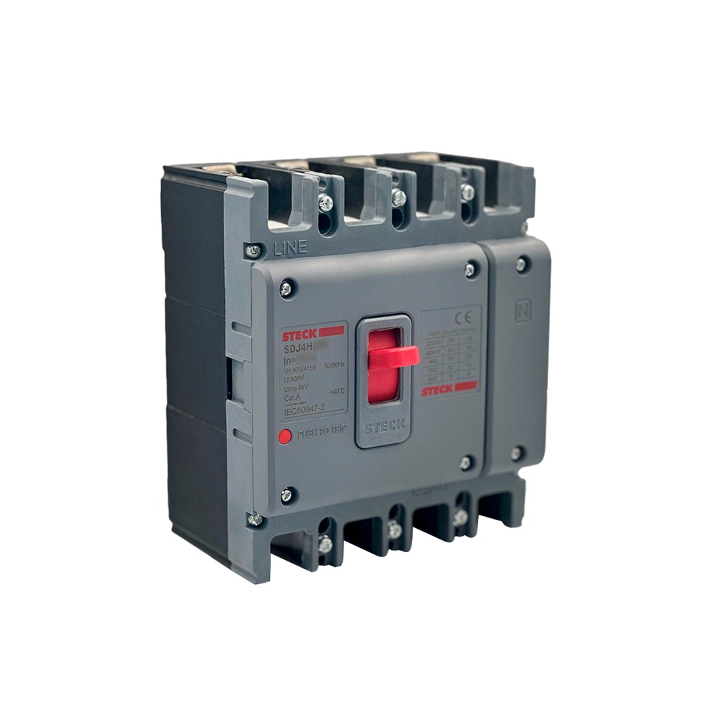 Int. Aut. Caja Mold. 4P Fijo 20A 60Ka 220Vac Frame 63