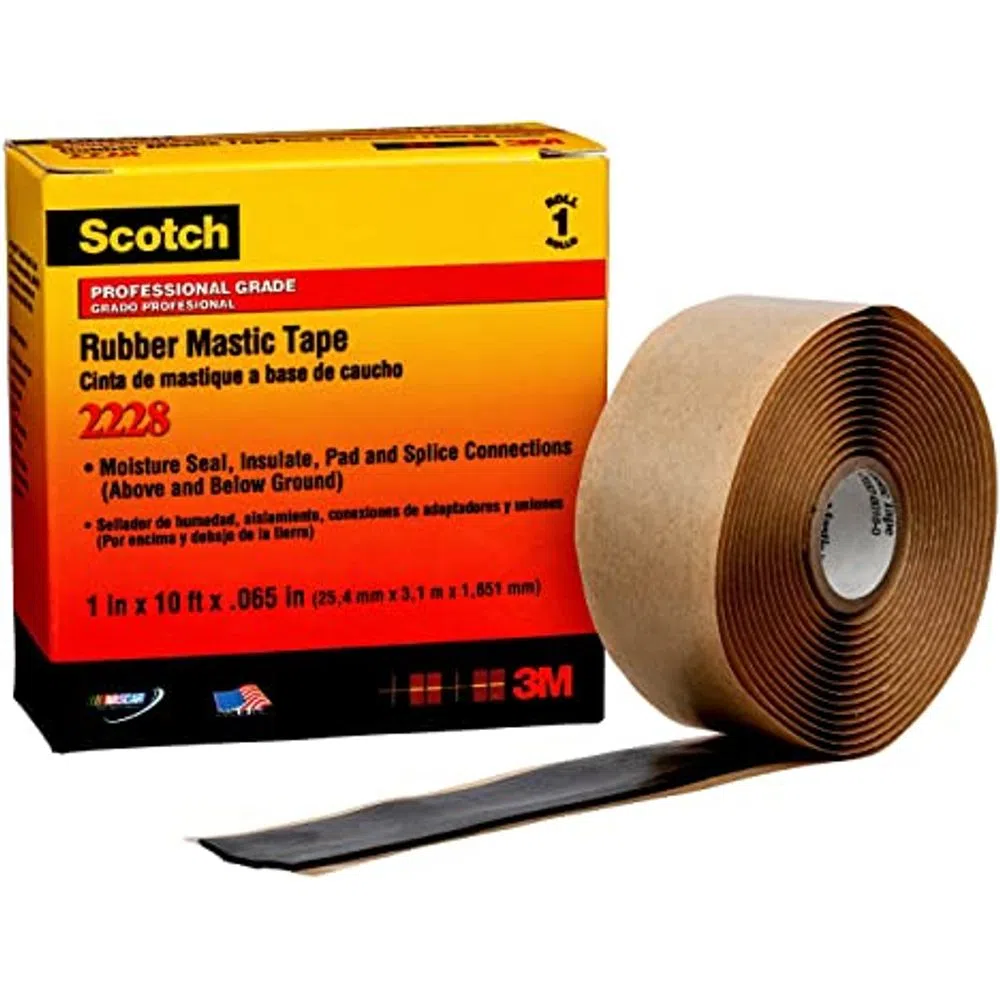 Cinta Scotch 2228 Autofundente Erp 2&quot;X 3Mts Negro