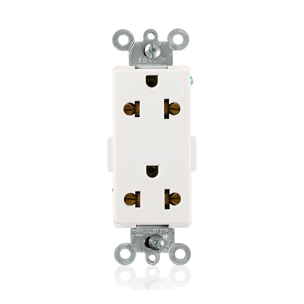 TOMACORRIENTE EMP DOBLE UNIV BLANCO 2P+T 15/16A 125/250V DECORA