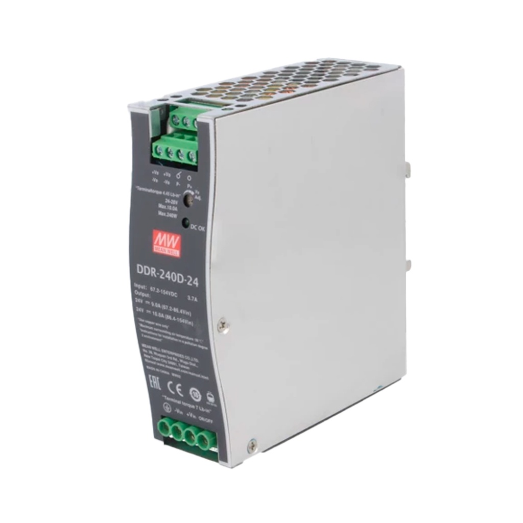 Convertidores DC/DC aislados - montaje en riel DIN 67.2-154Vin 24V 10A 240W DIN Rail