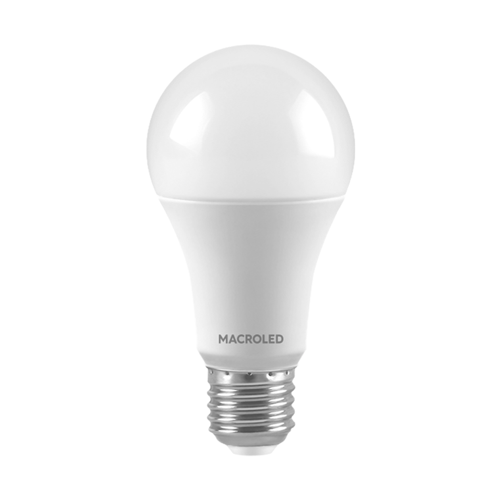BULBO A60 MACROLED 14.5W E27 AC180-240V CALIDO 3000K