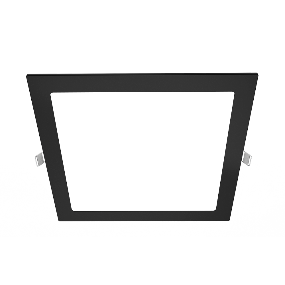 PANEL FLAT CUADRADO NEGRO MACROLED 18W AC85-265V FRIO 6000K
