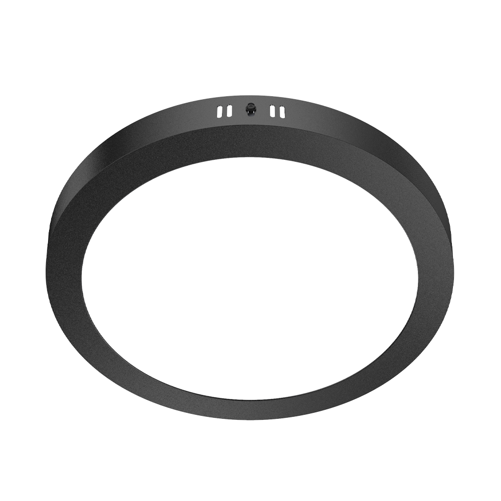 PANEL PLAFON CIRCULAR NEGRO MACROLED 24W AC85-265V CALIDO 3000K
