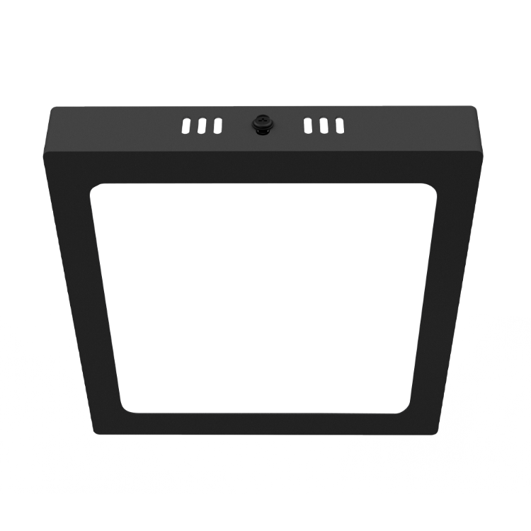 PANEL PLAFON CUADRADO NEGRO MACROLED 12W AC85-265V FRIO 6000K