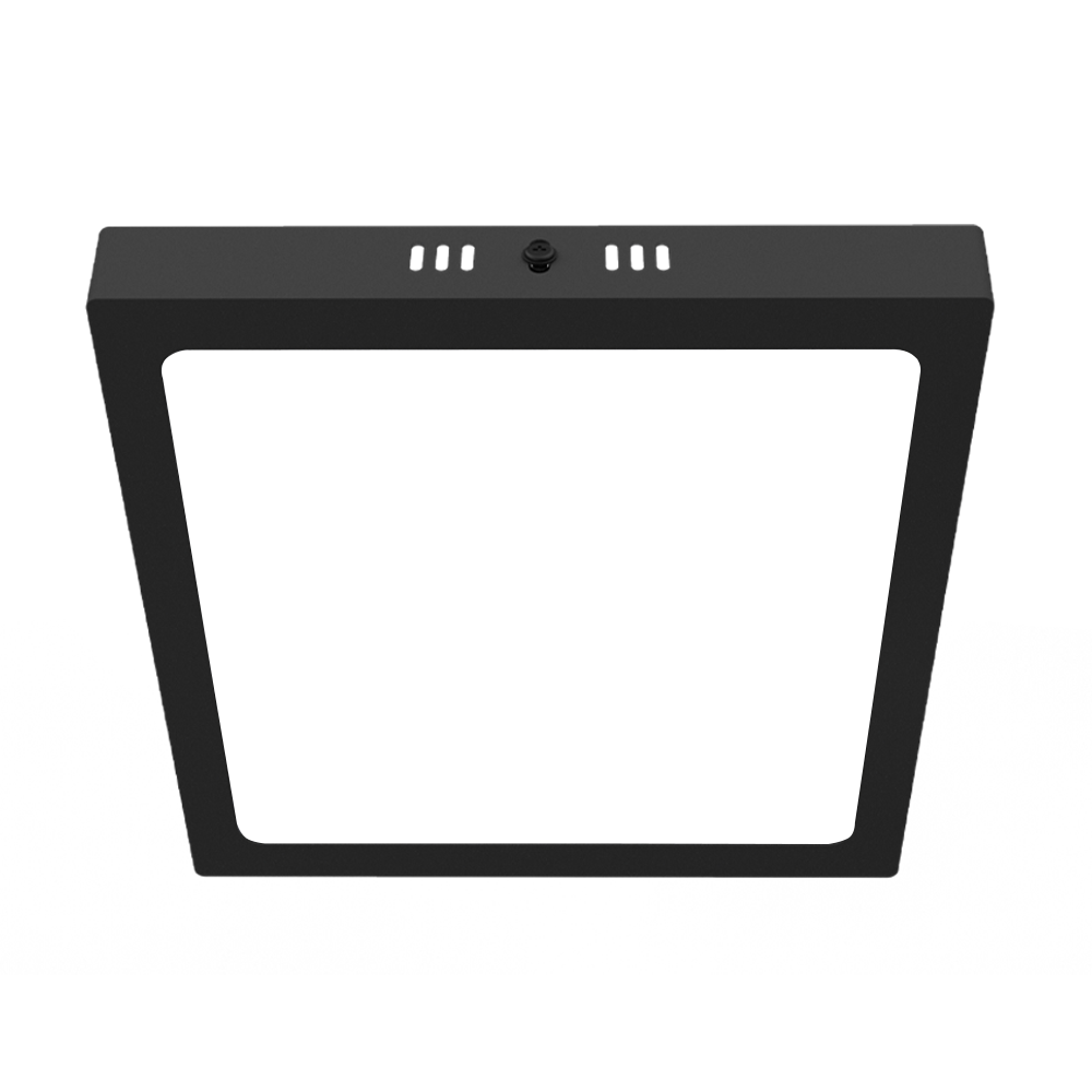 PANEL PLAFON CUADRADO NEGRO MACROLED 18W AC85-265V CALIDO 3000K