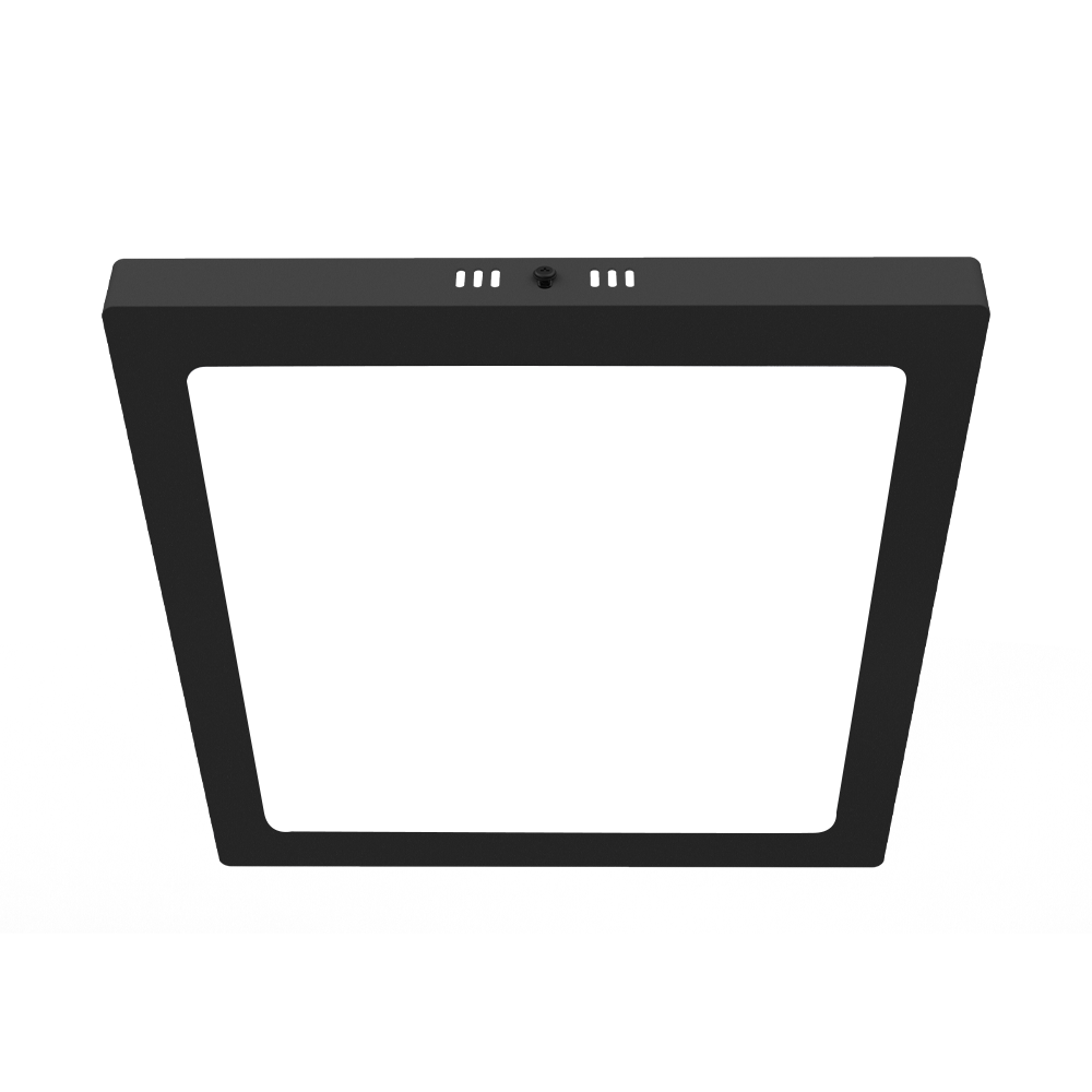 PANEL PLAFON CUADRADO NEGRO MACROLED 24W AC85-265V CALIDO 3000K
