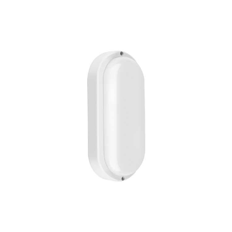 TORTUGA MACROLED OVAL MARCO BLANCO 12W - IP54 - AC100-265V - FP:0,9 - 1080 lm - BLANCO CALIDO