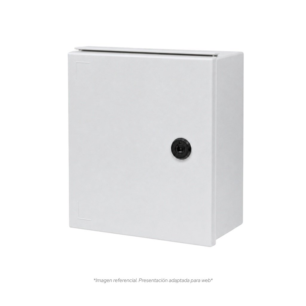 Tablero Poliester Fibra De Vidro Para Adosar 400X300X200 Mm C/Pb Ip65 Ral7035