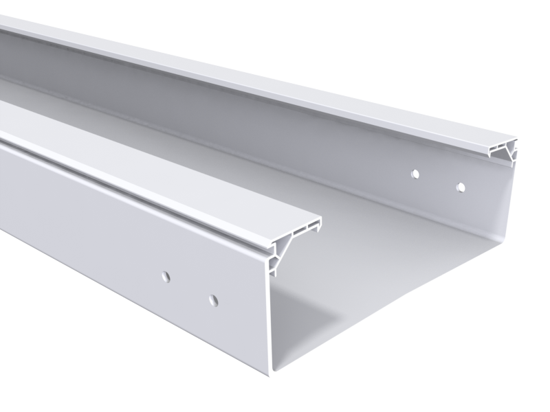 Bandeja ciega BPE-100X400 PVC M1 UV - L=3m