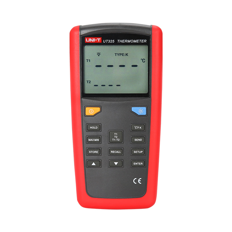 Termometro De Contacto De 2 Canales, Compatible Con Tipo K, J, T, E, R, S, N, Rango –250 °C A 1372 °C